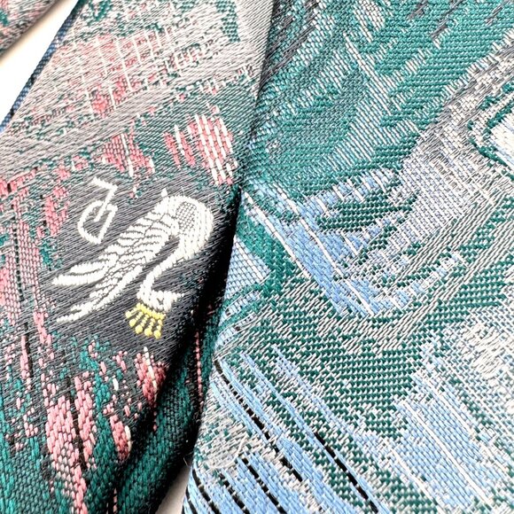 Don Loper Beverly Hills Vintage Neck Tie Multicolor Abstract Polyester - Picture 8 of 9